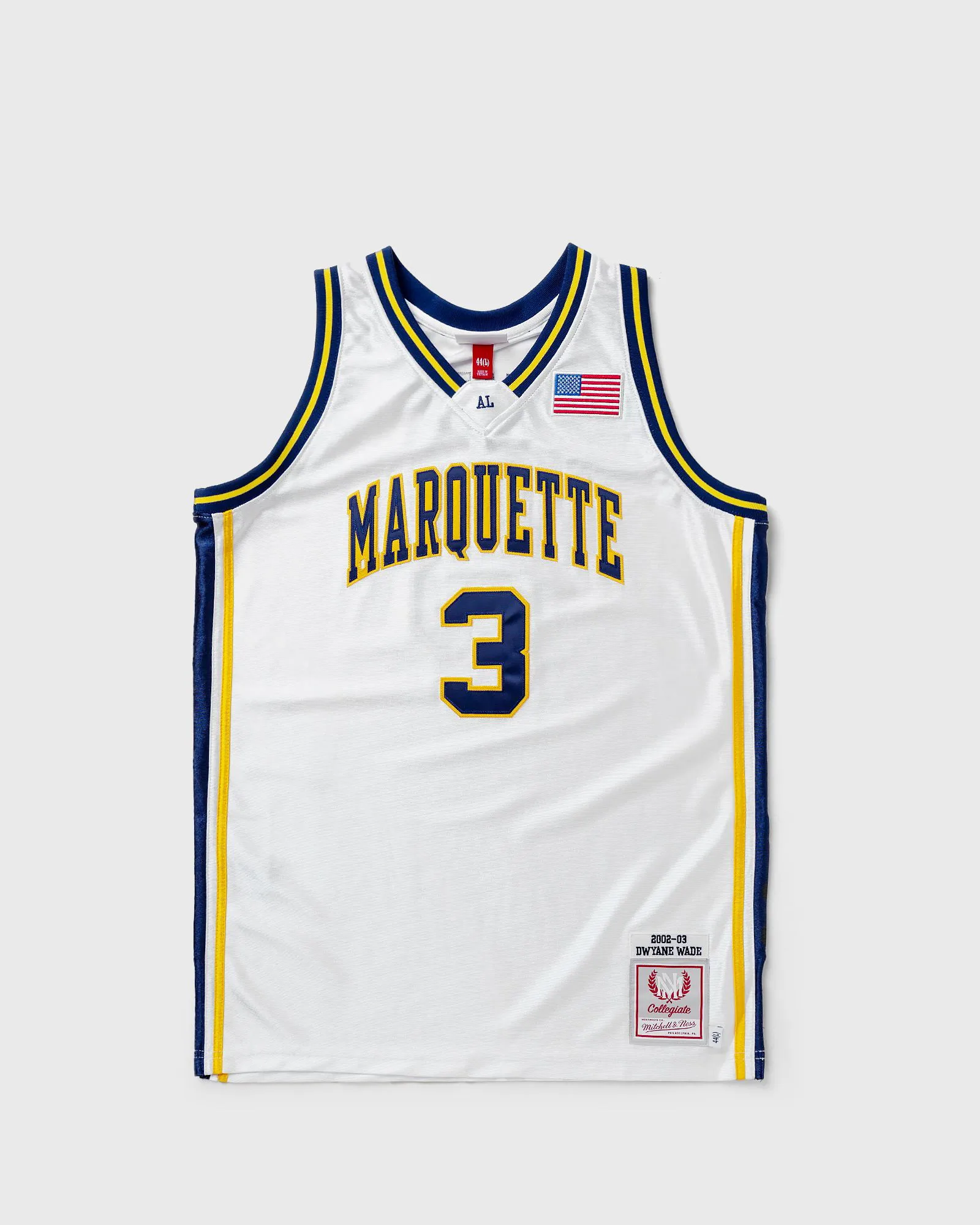 Mitchell & Ness NCAA AUTHENTIC JERSEY UNIVERSITY MARQUETTE 2002-03 DWYANE WADE #3